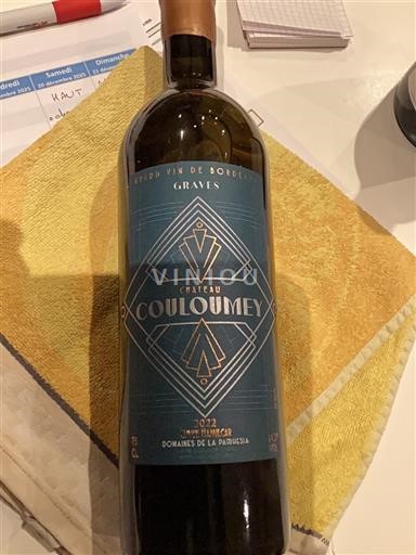 Bordeaux Graves Château Couloumey Hamilcar 2022
