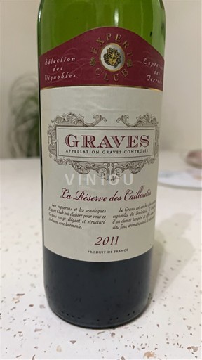 Burdeos Graves La Réserve des Cailloux 2011