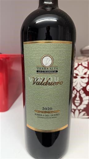 Castilien og León Ribera del Duero Valduero Tierra Alta en 2 Maderas 2020