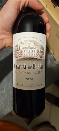 Wijnen Rouge sec Château Bel-Air 2020 Frankrijk Bordeaux Lalande-de-pomerol AOC