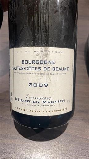 Bourgogne Không được chỉ định Domaine Sébastien Magnien 2009