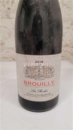 Beaujolais Brouilly Famille Sabardier Les Roches 2018