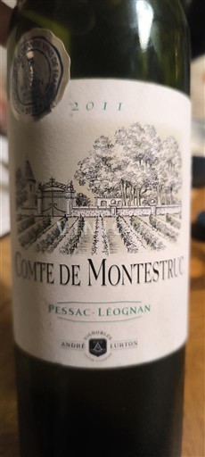 Bordeaux Pessac-Léognan Comte de Montestruc 2011