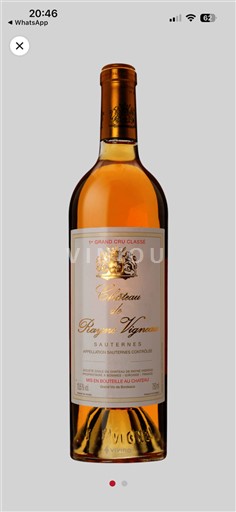 Bordeaux Sauternes Grand Cru Château Rayne Vigneau 2005