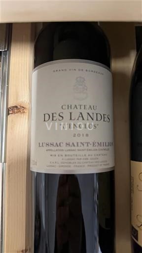 Bordeaux Lussac-saint-émilion Château S Landes L'Enclos 2018