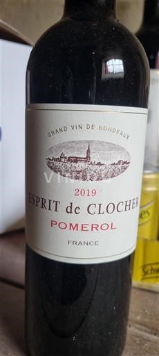 Burdeos Pomerol Esprit de Clocher 2019