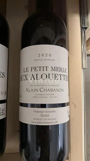 Languedoc-Roussillon Pays d'Oc Alain Chabanon Le Petit Merle aux Alouettes 2020
