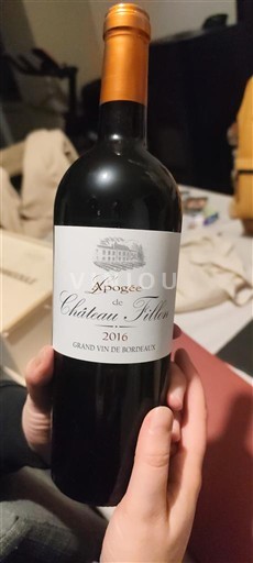 Bordeaux Château Pilet L'Apogée 2016