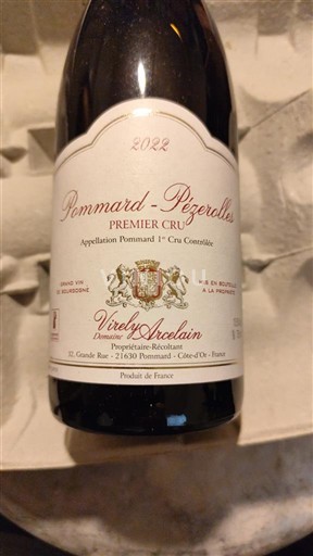 Borgoña No especificado Premier Cru Virely-Arcelin Pommard-Pezerolles 2022