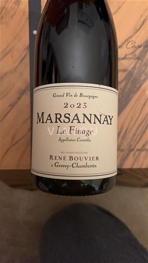 Burgundy Marsannay Domaine René Bouvier Le Finage 2023