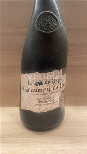 Rhônen laakso Châteauneuf-du-Pape Domaine Père Anselme La Fiole du Pape Ei vuosikertaa