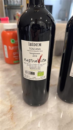 Tuscan Wines Unspecified Nostra Vita Ibidem 2018