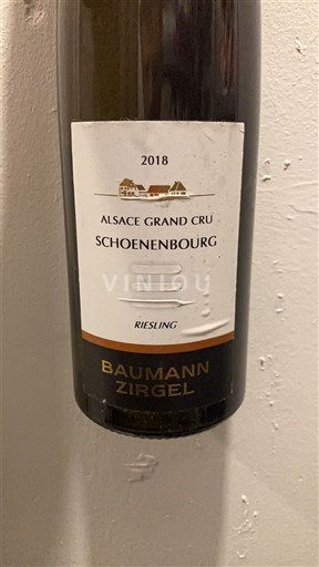 Alzacija Alsace Grand Cru Grand Cru Domaine Baumann-Zirgel Schoenenbourg - Riesling 2018