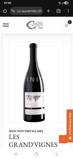 Neuchâtel Neuchâtel DOP Domaine L'Auvernier Les Grand'Vignes 2022