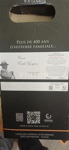 Neuchâtel Neuchâtel DOP Château Auvernier Carlos Grosjean 2022