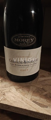 Vine Blanc sec Les Embrazées 1er Cru Vincent & Sophie Morey 2017 Frankrig Bourgogne Chassagne-montrachet AOC Premier Cru