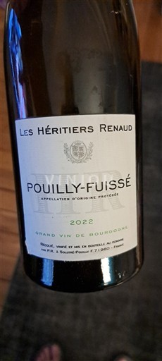 Burgundy Pouilly-Fuissé Les Héritiers Renaud 19 € 2022