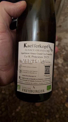 Alsace Grand Cru Domaine Freyburger Le K Précieux 2023