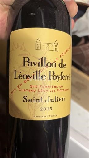 Bordeaux Saint-Julien Léoville Poyferré Pavillon de Léoville Poyferré 2015
