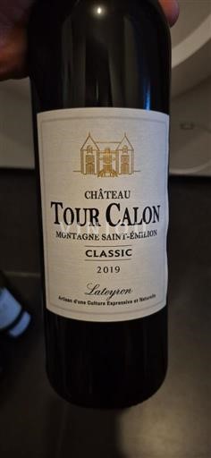 Bordeaux Montagne-saint-émilion Château Tour Calon Classic 2019