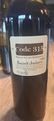 Burdeos Saint-Julien Léoville Poyferré Code 315 2022