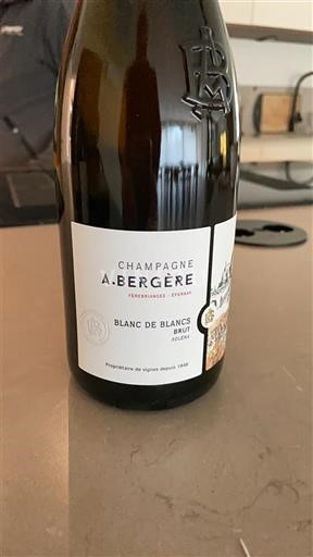 Champaña Champán A. Bergère Sin añada