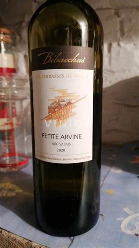 Valais Petite Arvine Bibacchus Les Terrasses du Rhône 2020