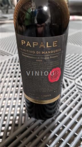 Апулія Примитиво ді Мандурія Varvaglione Papale 2020