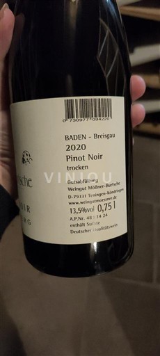 Baden Weingut Mößner-Burtsche Pinot noir Käferberg 2020