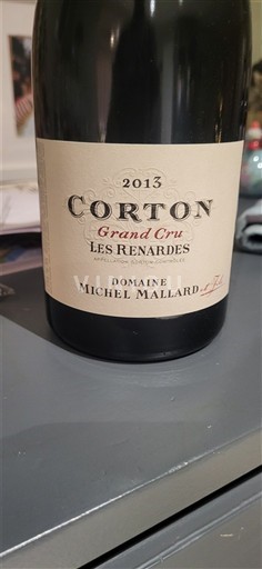 Burgundsko Corton Grand Cru Domaine Michel Mallard Les Renardes 2013
