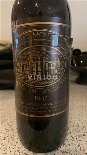 Vini Rouge sec Château Montlouis 1983 Francia Roussillon Côtes-du-Roussillon AOC