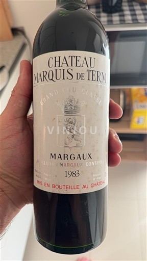 Bordeaux Margaux Grand Cru Château Marquis de Terme 1983