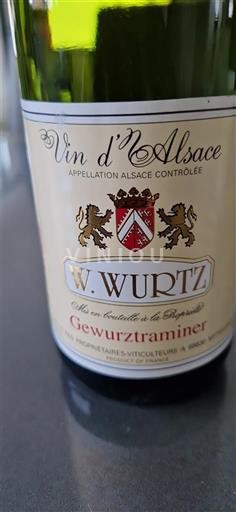 Vini Blanc sec W. Wurtz Non millésimé Francia Alsazia Vin de France