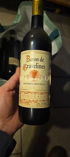 Bordeaux Baron de Gravelines Réserve Spéciale 2003