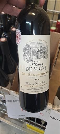 Bordeaux Saint-Émilion Grand Cru Grand Cru Fleurs de Vigne 2016