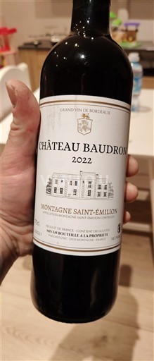 Bordéus Montagne-saint-émilion Château Baudron 2022