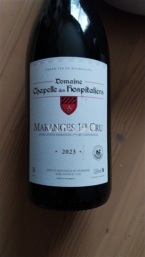 Burgundsko Maranges Premier Cru Domaine Chapelle des Hospitaliers 2023 2023