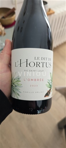 Langvedok Pic-saint-loup Le Dit de l'Hortus L'Ombrée 2023