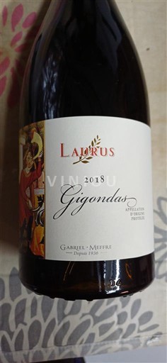 Rhônen laakso Gigondas Gabriel Meffre Laurus 2018