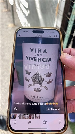 Aragona Cariñena Viña con Vivencia Gran Reserva 2015