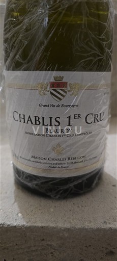 Burgund Chablis Premier Cru Premier Cru Maison Charles Rébillon Beauroy Ohne Jahrgang