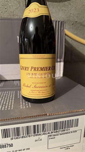 Burgundi Givry Premier Cru Michel Sarrazin et Fils Les Bois Gautiers 2023