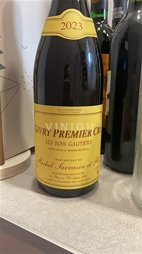 Burgundy Givry Premier Cru Michel Sarrazin et Fils Les Bois Gautiers 2023