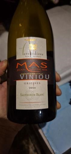 Rượu vang Blanc sec Origines Domaine Ferrandière 2020 Pháp Languedoc và Roussillon Vùng đất Oc IGP