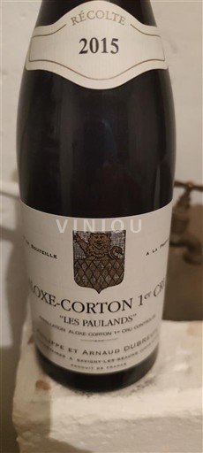 Borgonha Aloxe-Corton Premier Cru Domaine Philippe et Arnaud Dubreuil Les Paulands 2015