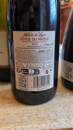 Valle del Rodano Côtes-du-Rhône Coteaux de Lançon Nature de Vigne 2024