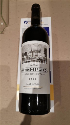 Bordeaux Haut-Médoc Cru Bourgeois Supérieur Château Lamothe-Bergeron 2022