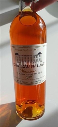 Bordeaux Barsac Grand Cru Château Nairac 1998