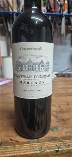 Bordeaux Margaux Château Arsac 2007