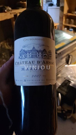 Bordoja Margaux Château Arsac 2007